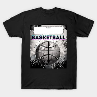 Custom Name Basketball T-Shirt